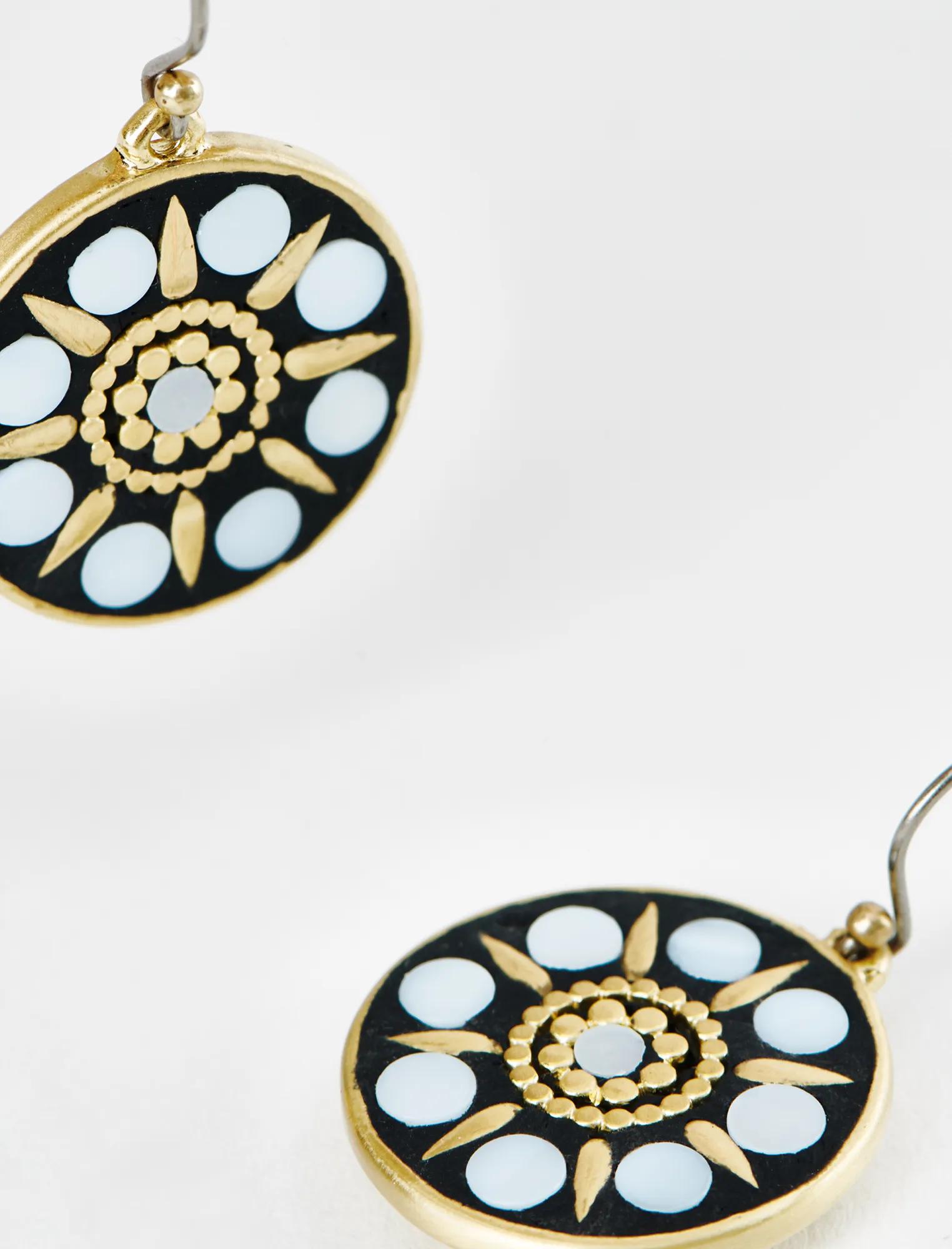 GOLD AND MOTHER OF PEARL INLAY DROPS, image 2