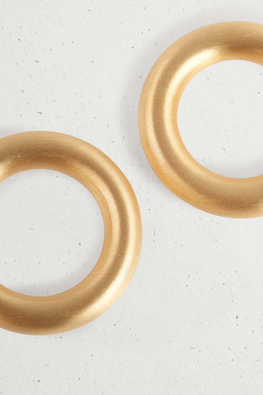GOLD HOOP EARRINGS, image 2