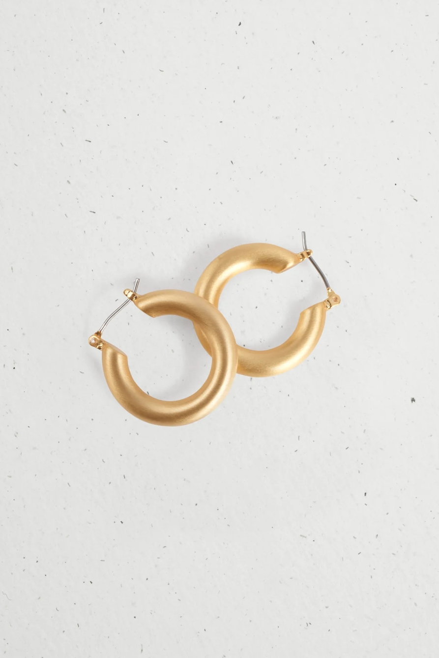 GOLD HOOP EARRINGS, image 3
