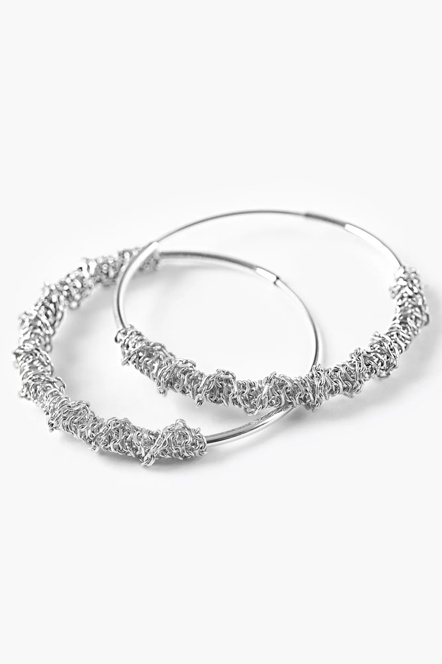 WRAPPED HOOP EARRINGS, image 2