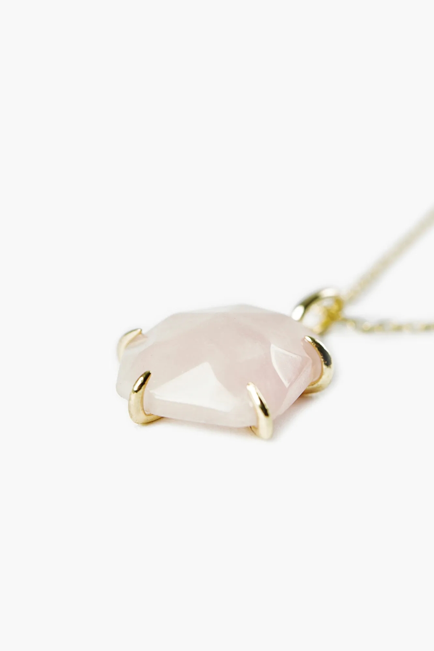 Rose Quartz Pendant Necklace, image 3