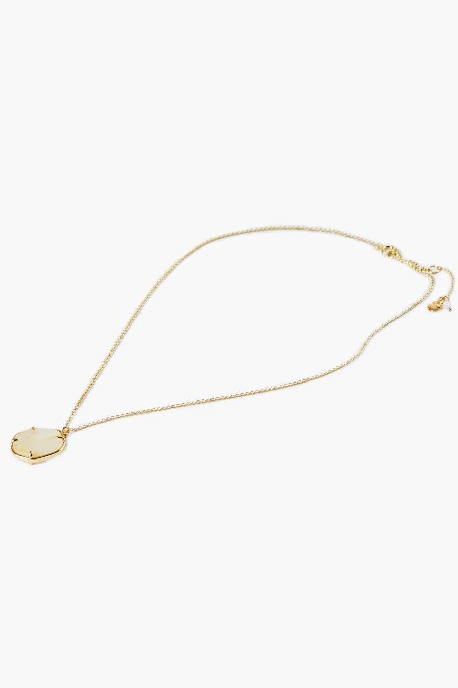 Gold Rutilated Quartz Pendant Necklace, image 4