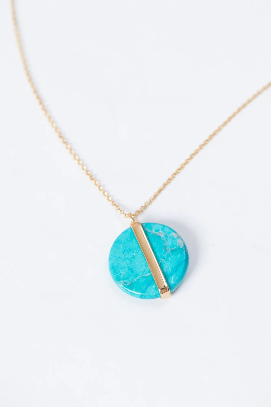 TURQUOISE PENDANT NECKLACE, image 2