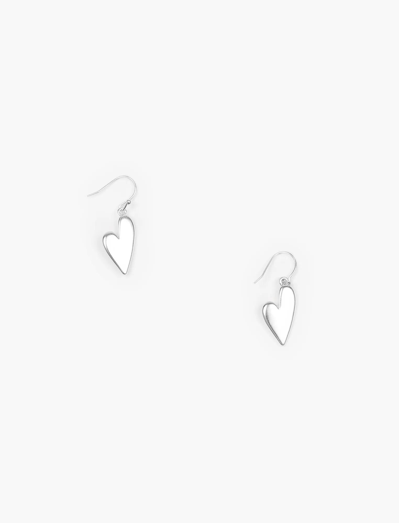 SILVER HEART EARRINGS, image 2
