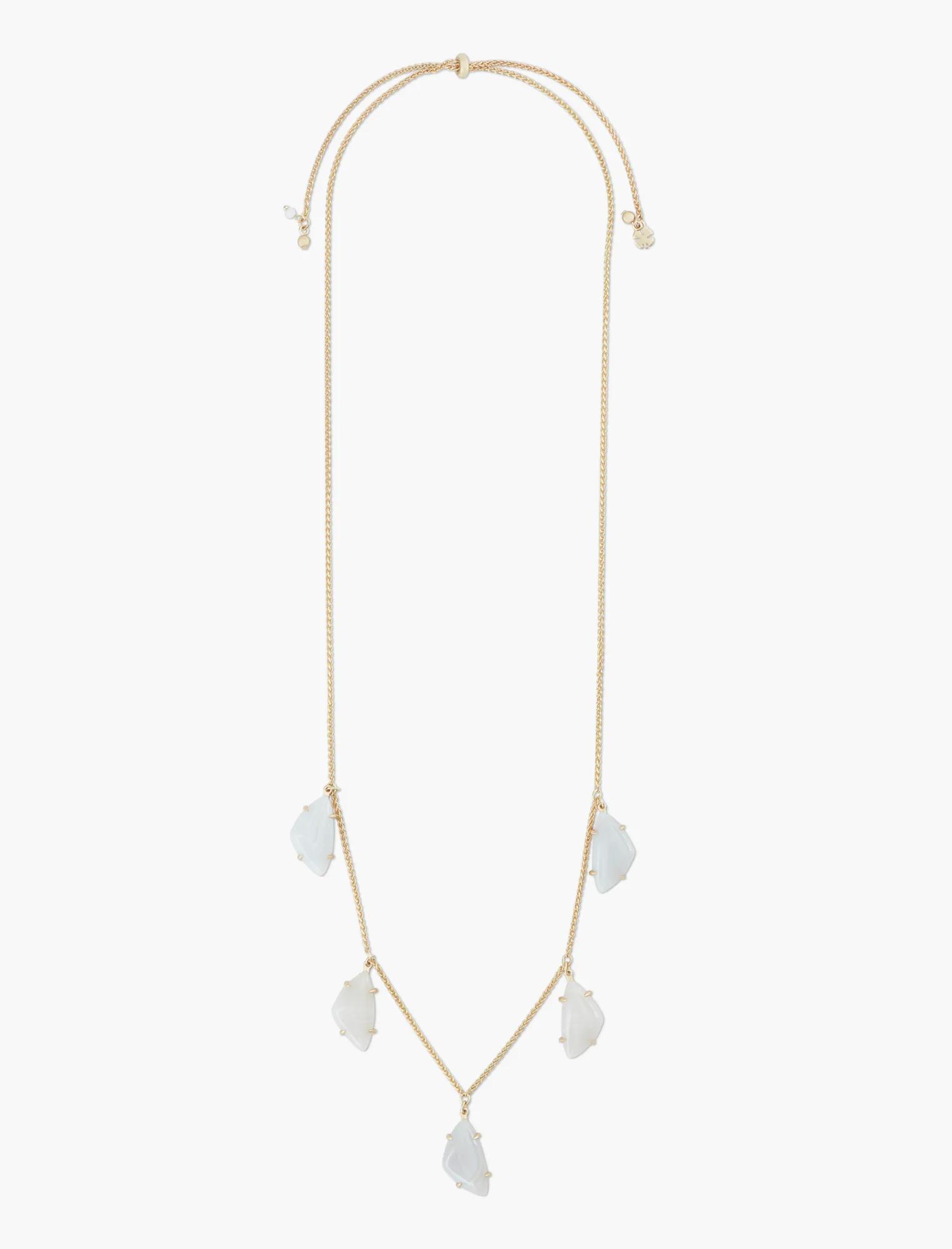 ADJUSTABLE DROP STONE COLLAR NECKLACE, image 3