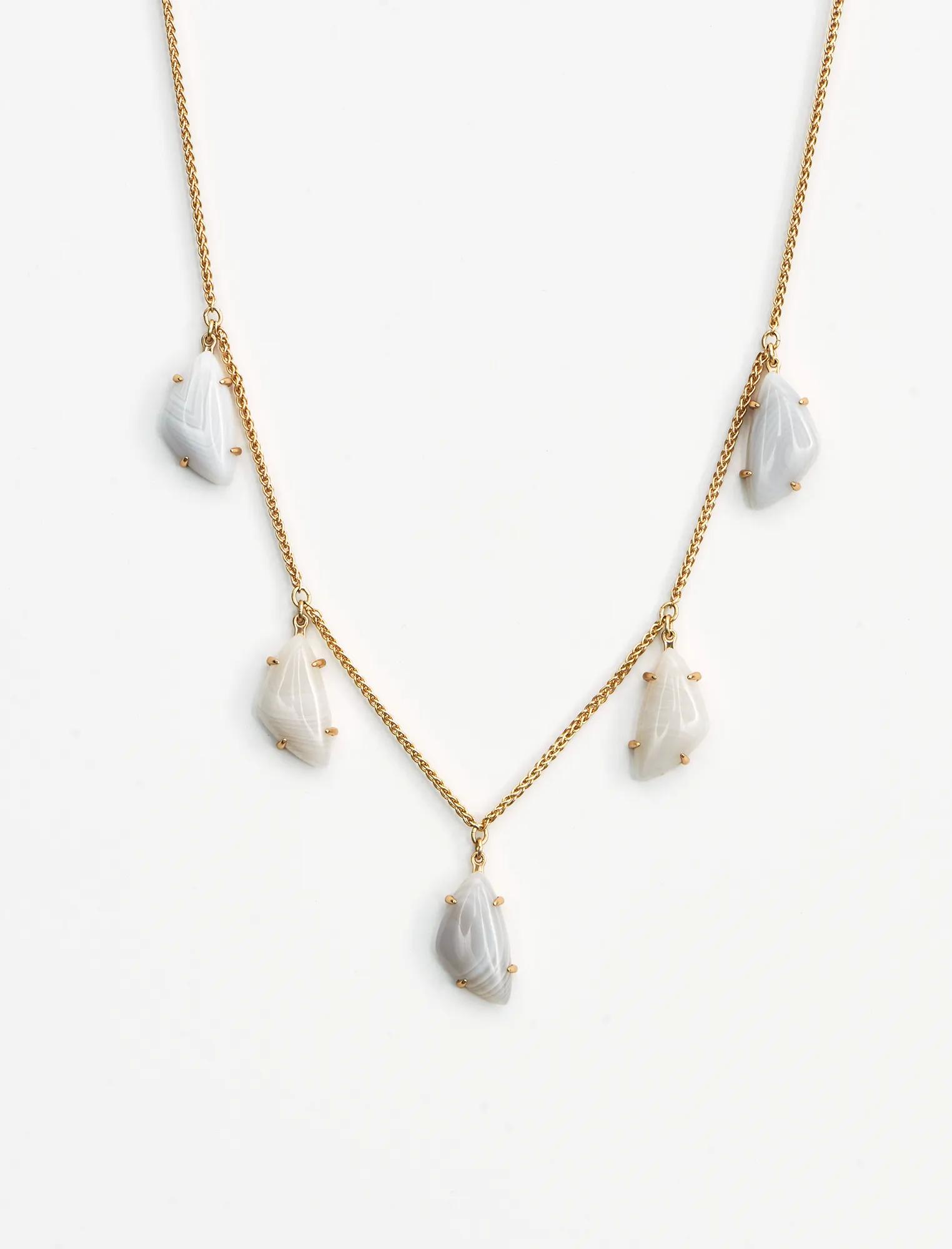 ADJUSTABLE DROP STONE COLLAR NECKLACE, image 4