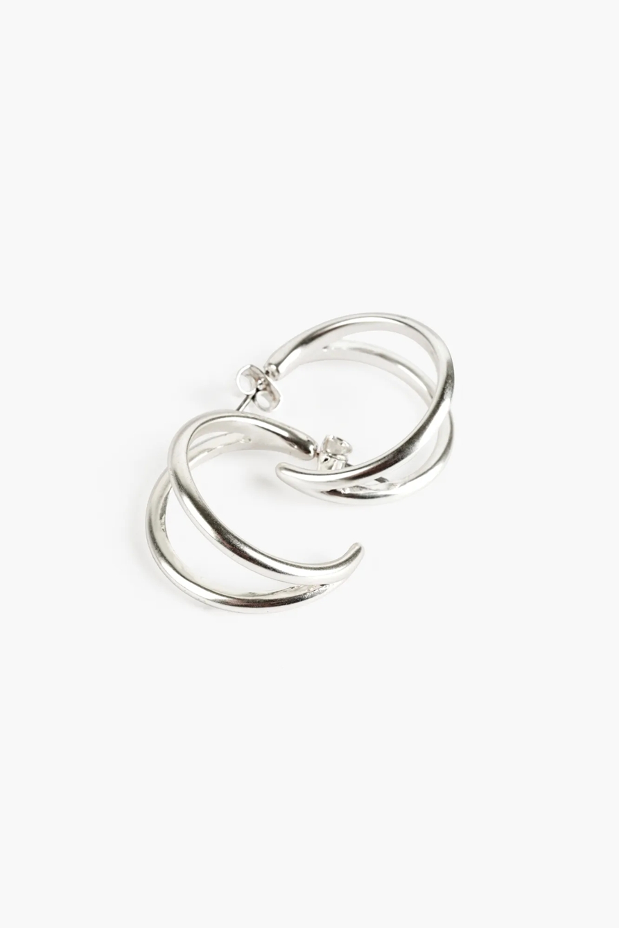 DOUBLE SPLIT HOOP EARRINGS, image 2