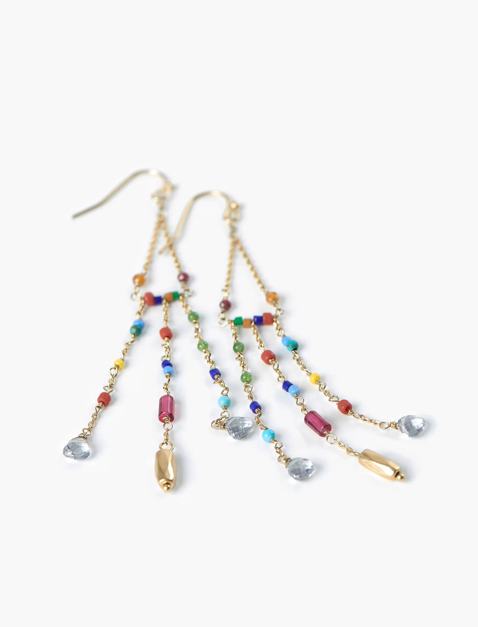 DELICATE BEADED EARRINGS, image 3