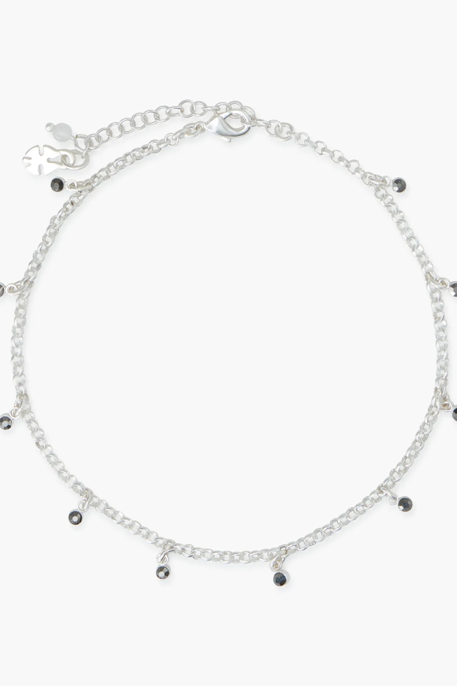 CHARM AND PAVE BAR ANKLET SET, image 2