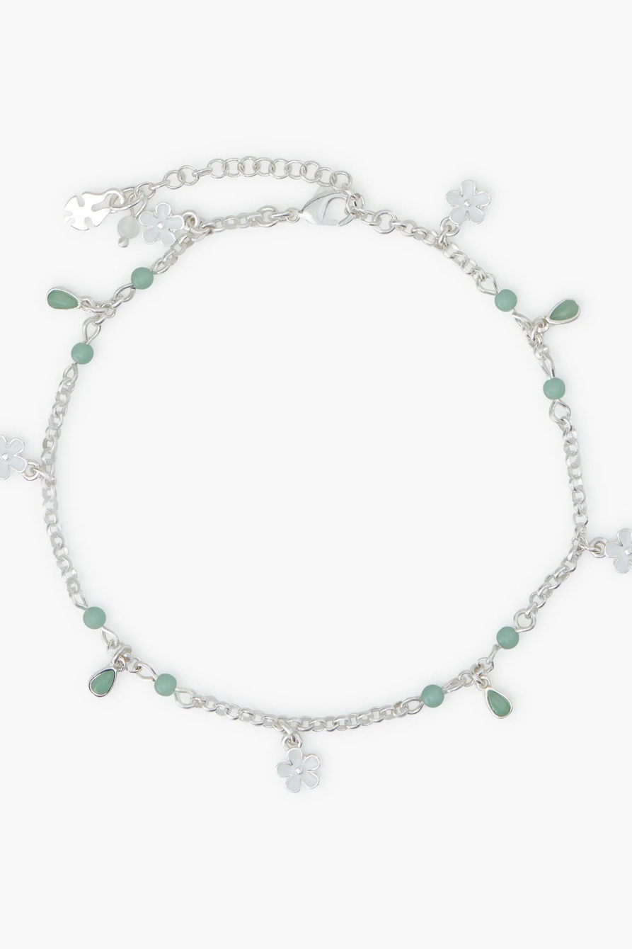CHARM AND PAVE BAR ANKLET SET, image 3