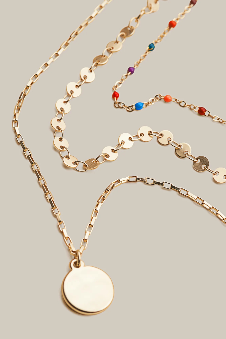 CONFETTI LAYER CHARM NECKLACE, image 3