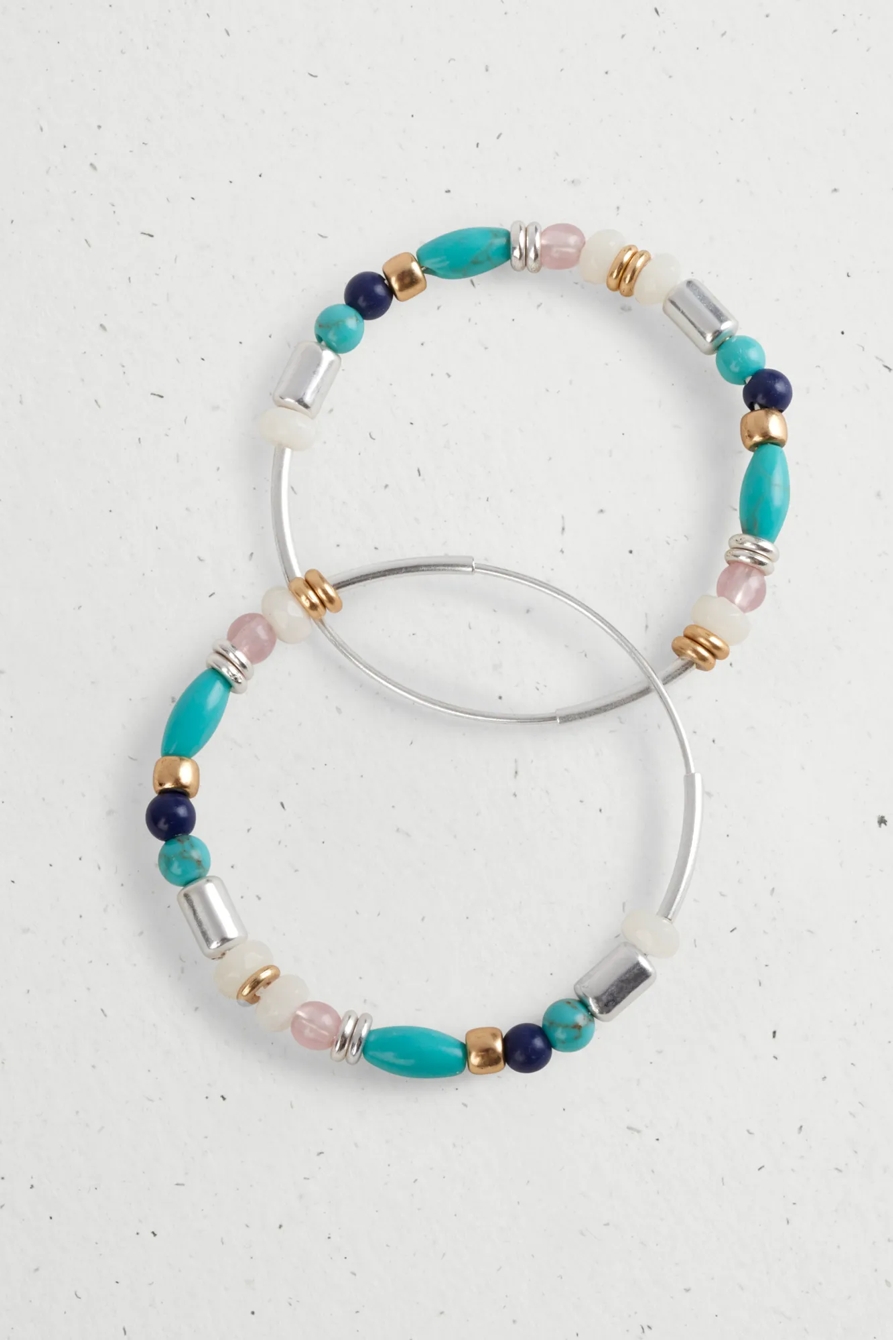 BEADED HOOP EARRING, image 2