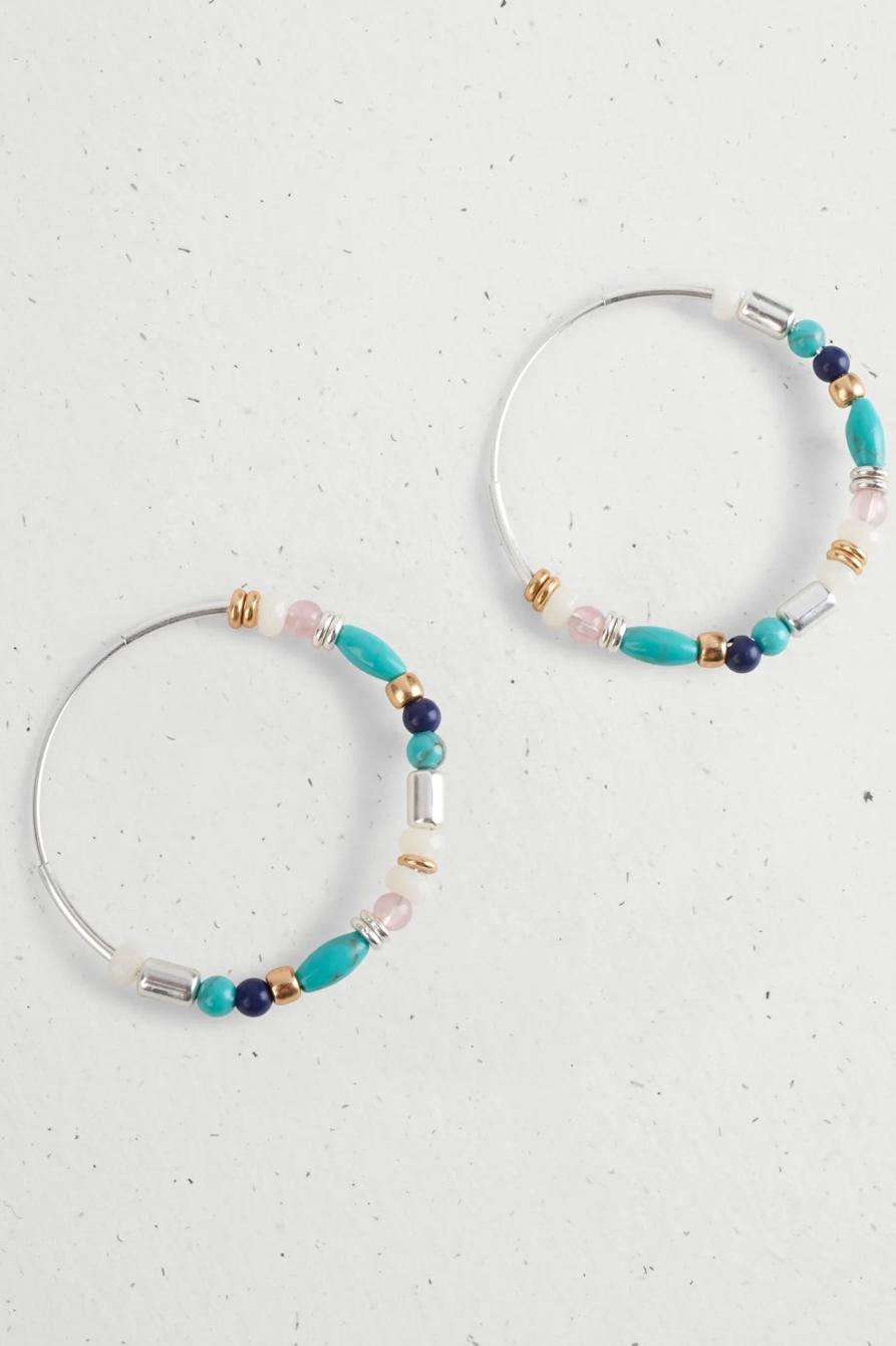 BEADED HOOP EARRING, image 3