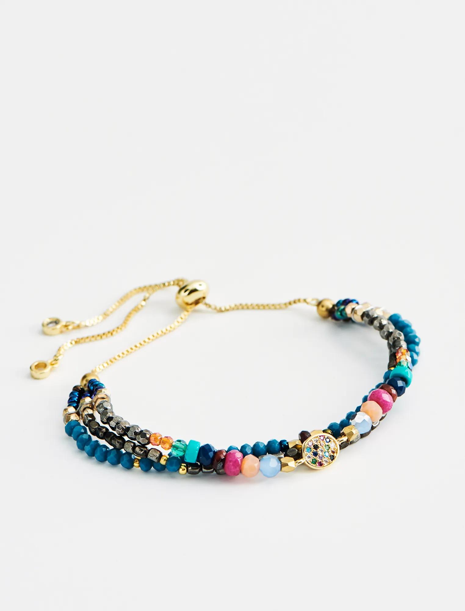 Rainbow Bead Layer Bracelet, image 2