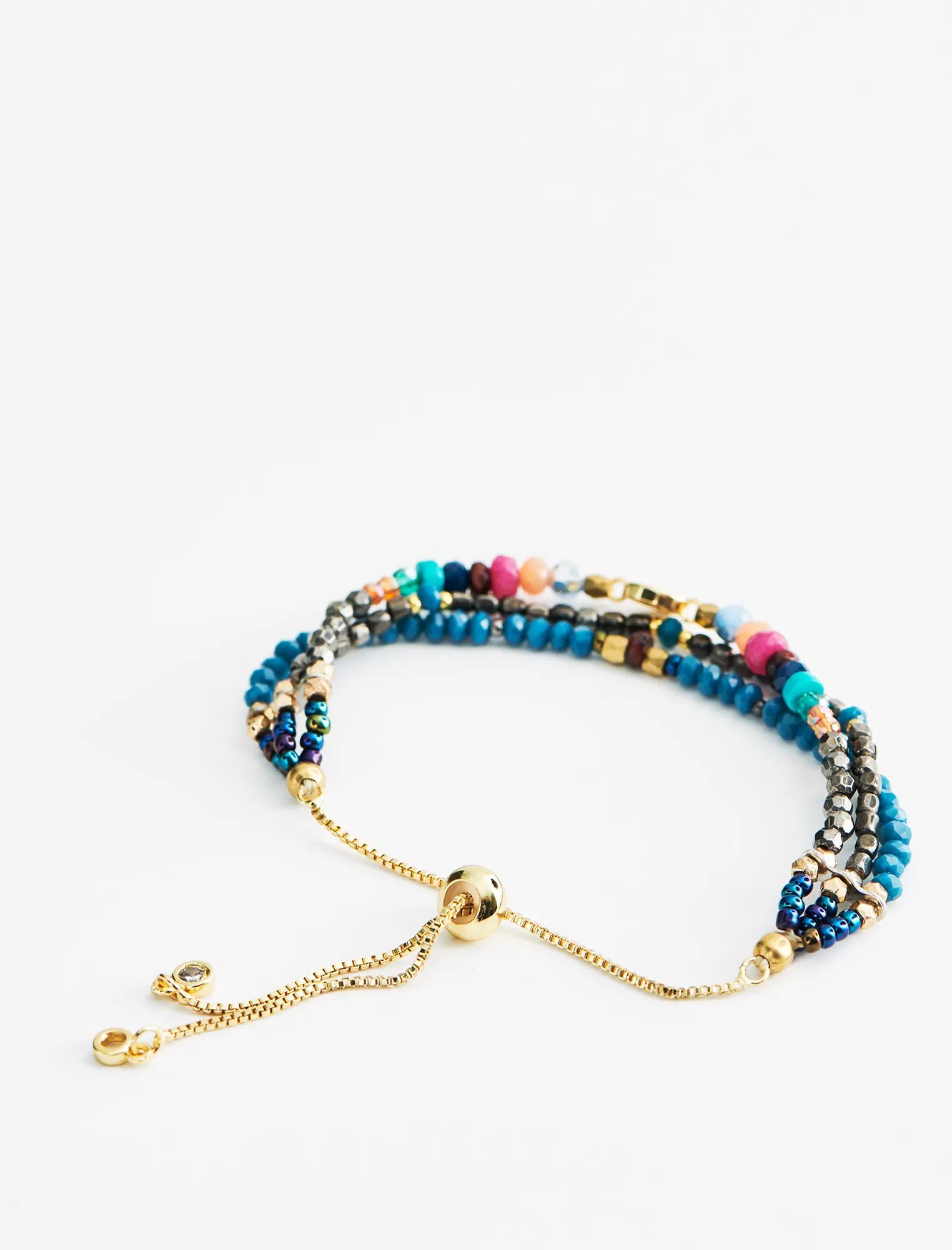Rainbow Bead Layer Bracelet, image 3