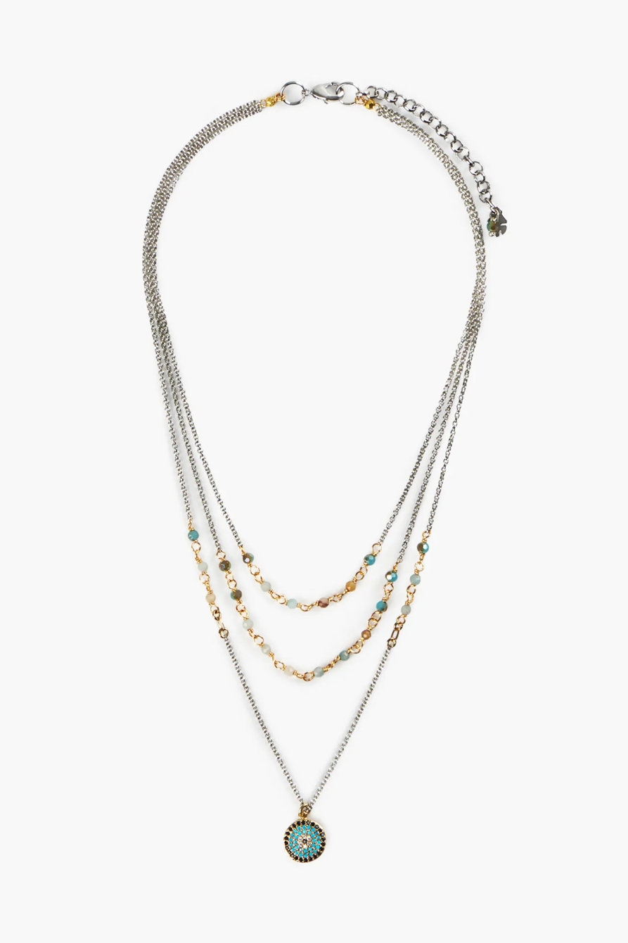 EVIL EYE LAYER NECKLACE, image 4