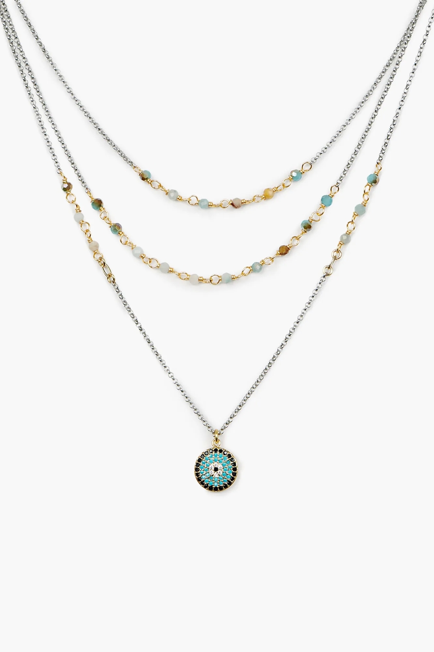EVIL EYE LAYER NECKLACE, image 5