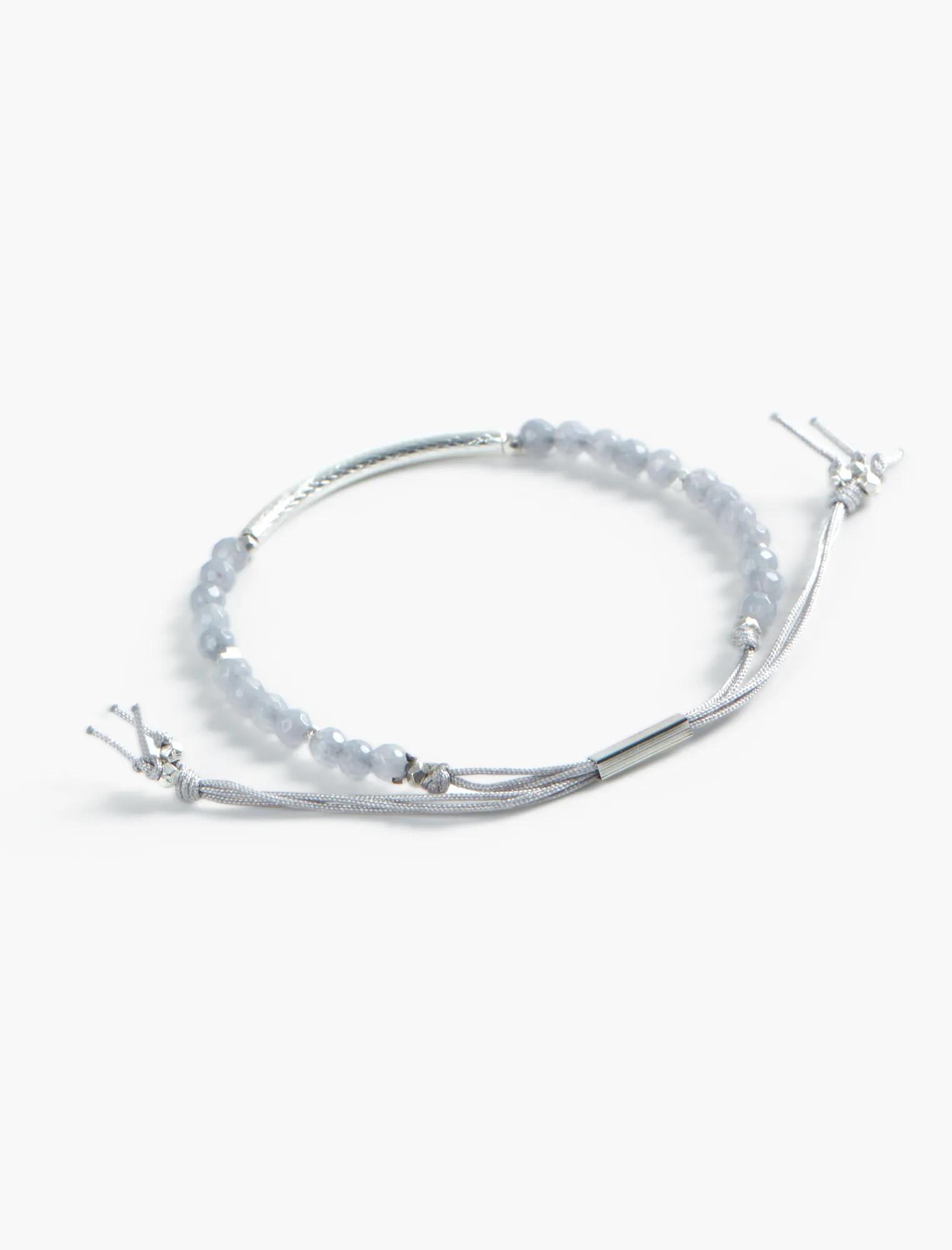 GREY BEADED BRACELET, image 3