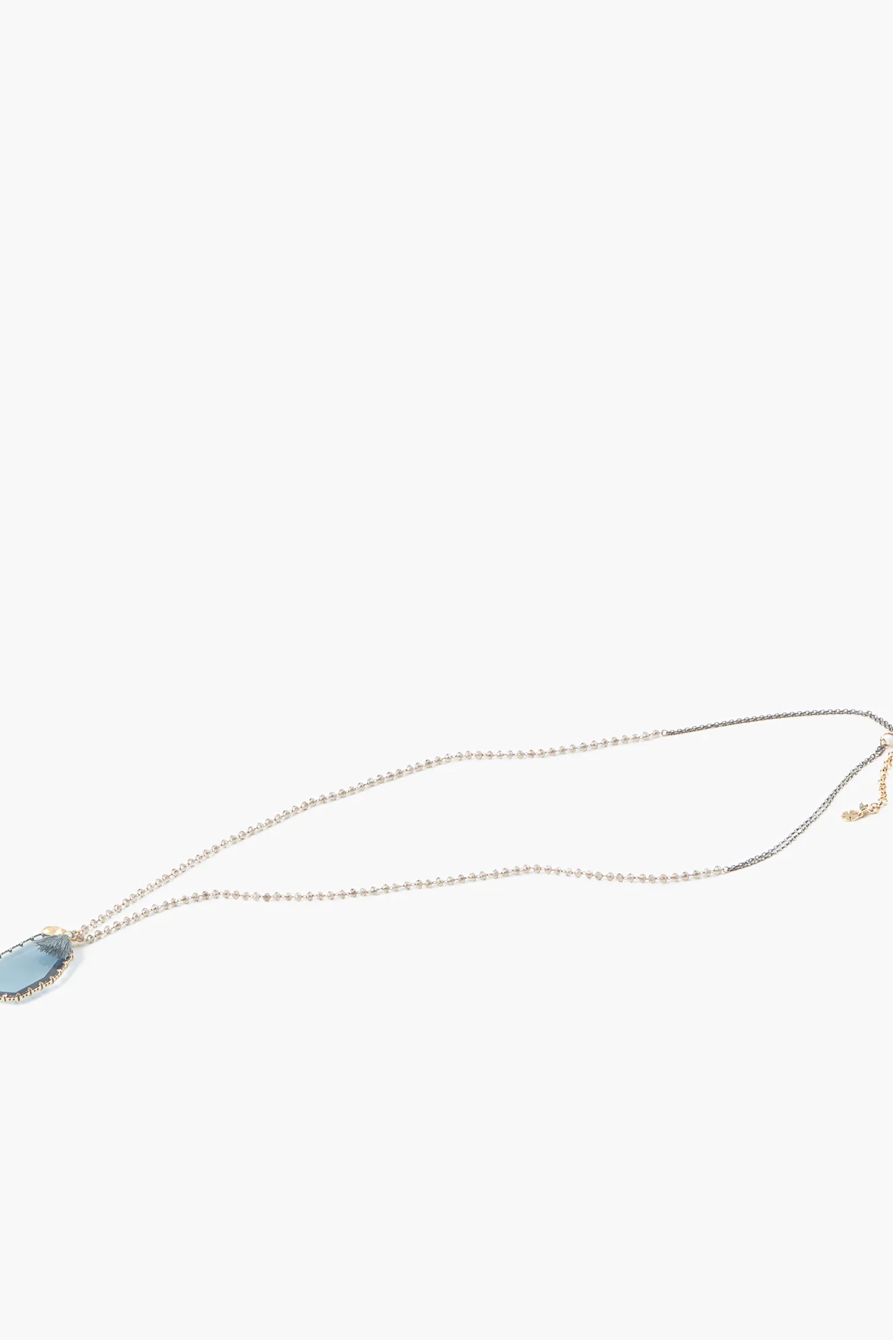 GLASS CHARM PENDANT NECKLACE, image 1