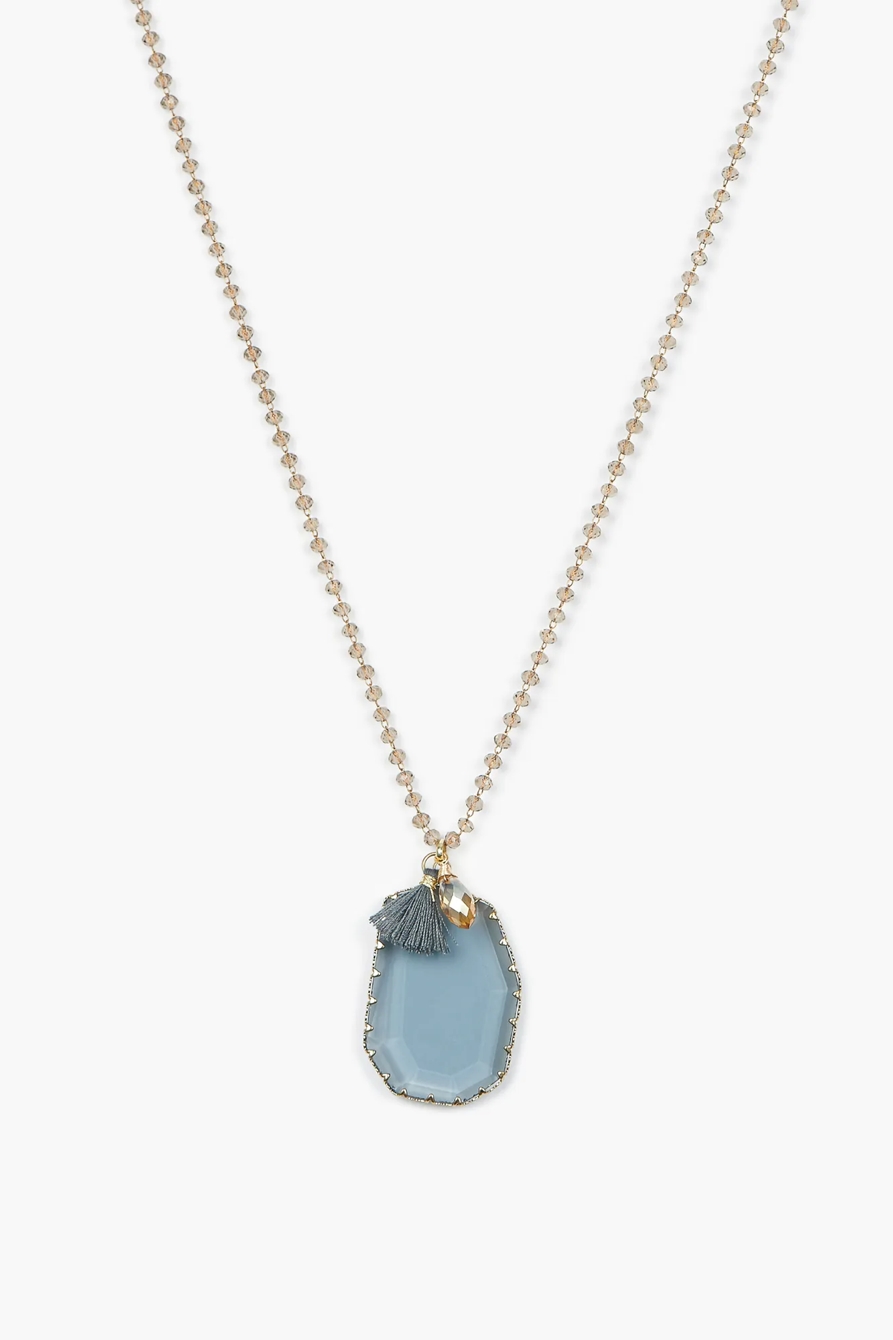 GLASS CHARM PENDANT NECKLACE, image 2