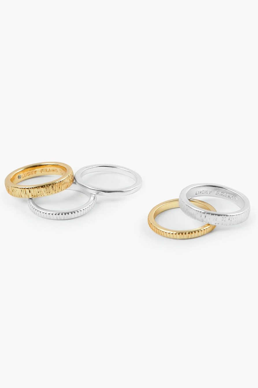 TEXTURED STACK RING SET | Lucky Brand