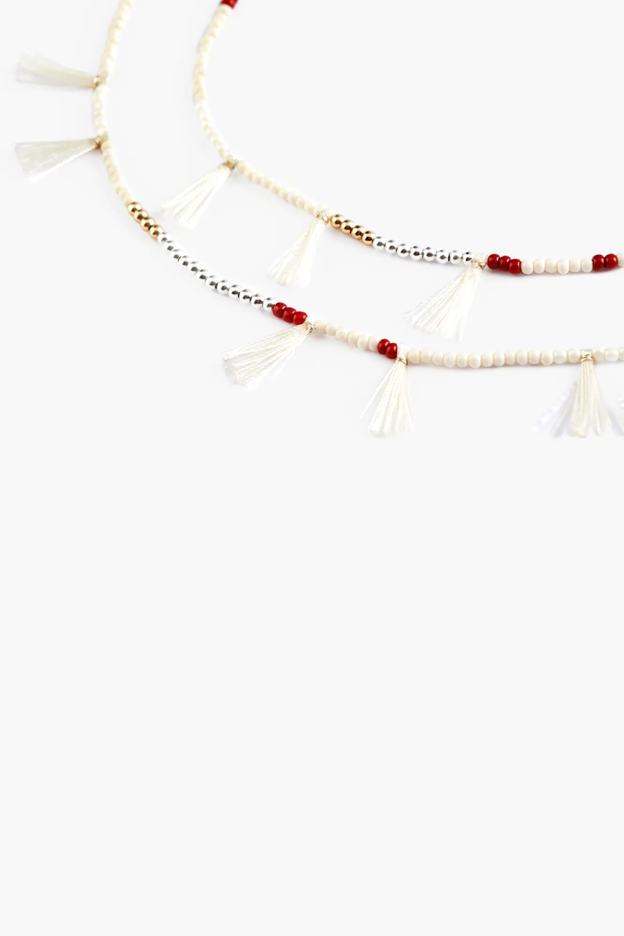 FRINGE LAYER NECKLACE, image 2