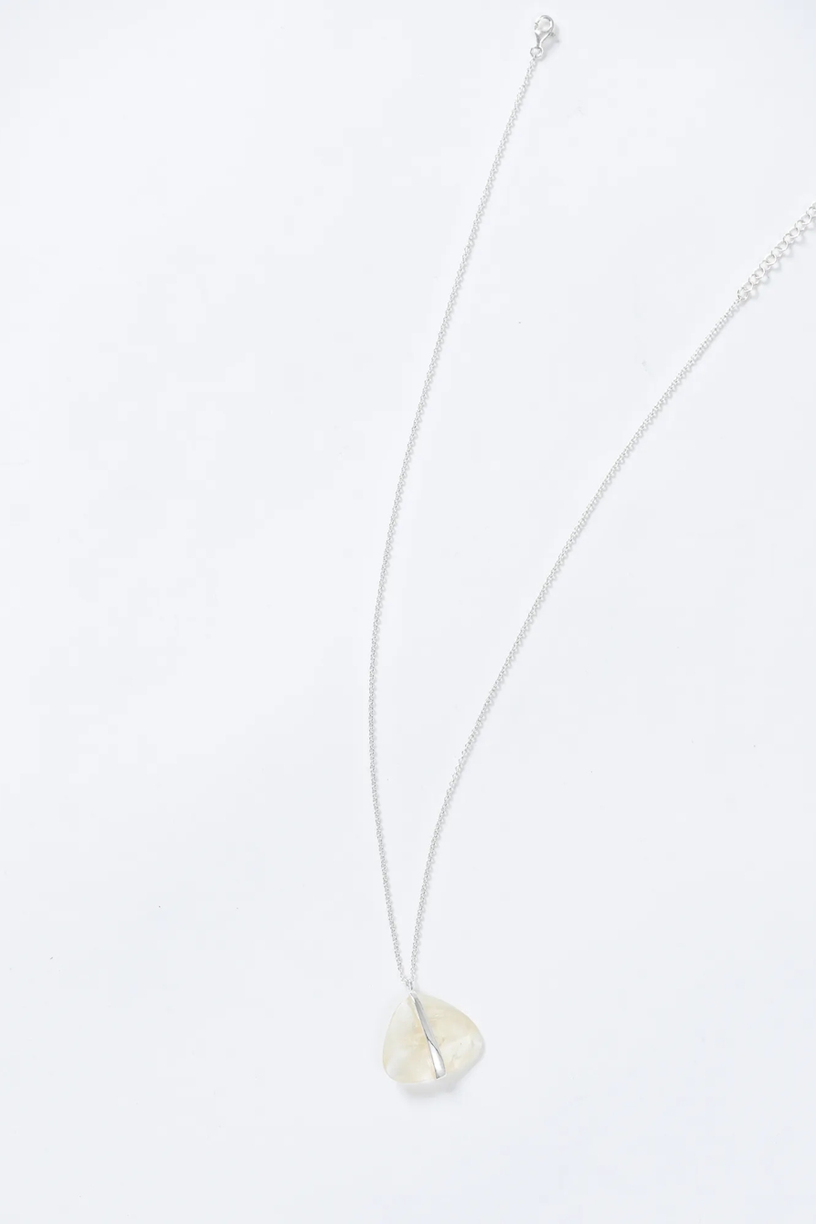 CITRINE PENDANT NECKLACE, image 1