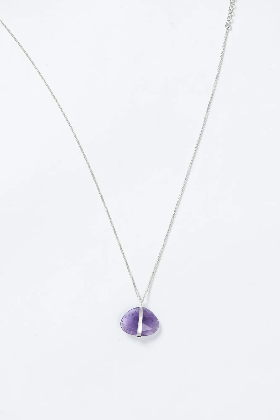AMETHYST PENDANT  NECKLACE, image 1