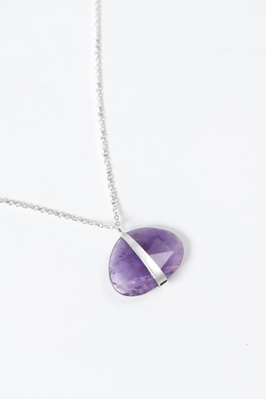 AMETHYST PENDANT  NECKLACE, image 2