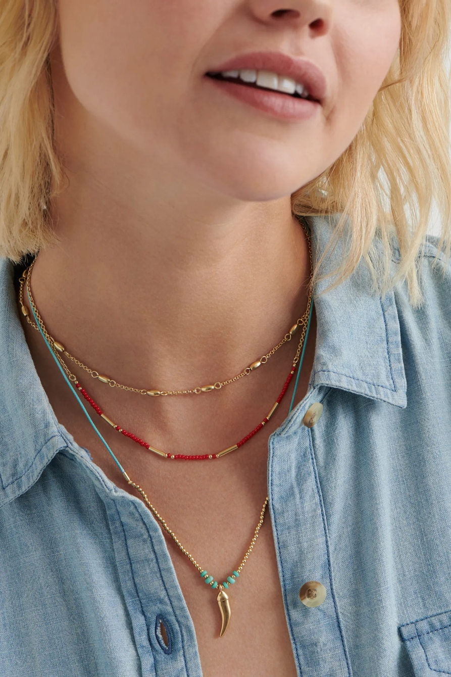LAYERED BEADED NECKLACE, image 2