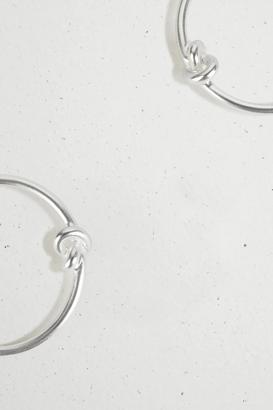 KNOTTED HOOP EARRING, image 2