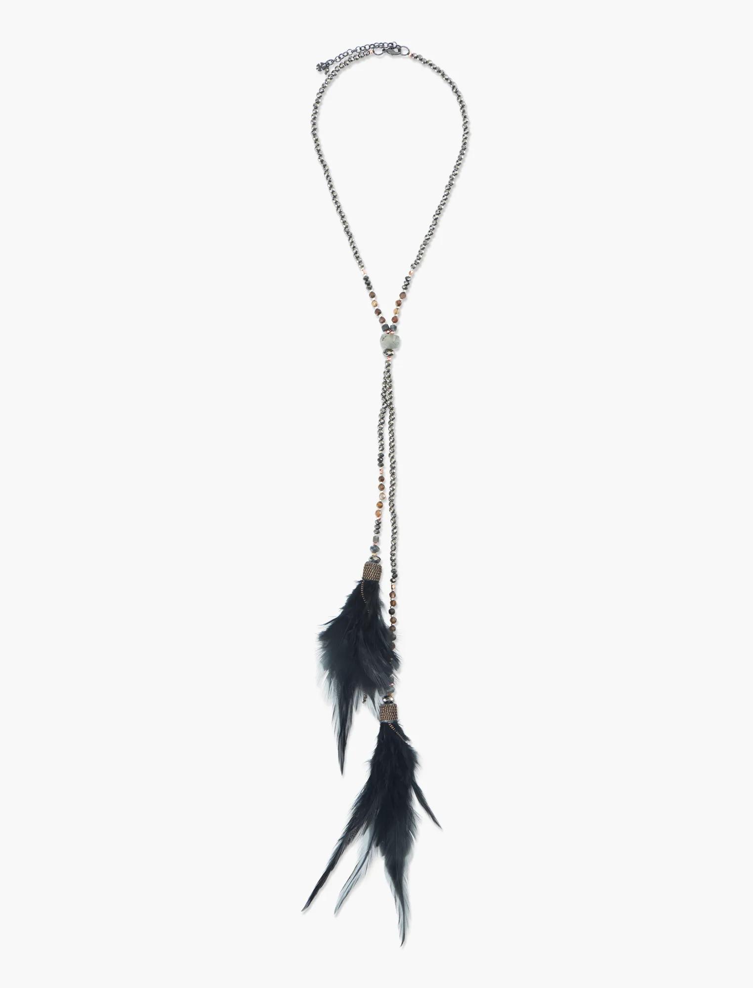 FEATHER TASSEL NECKLACE, image 2