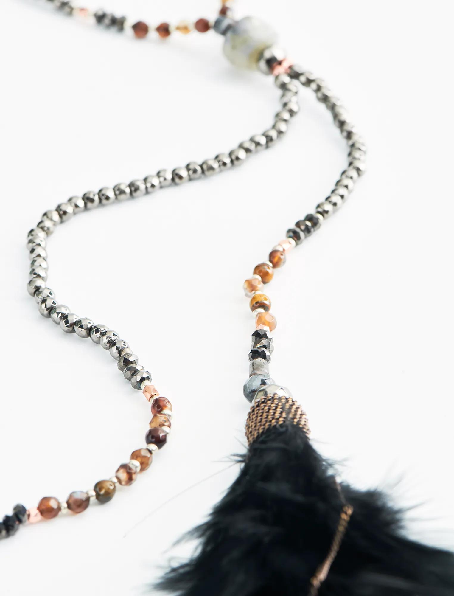 FEATHER TASSEL NECKLACE, image 3