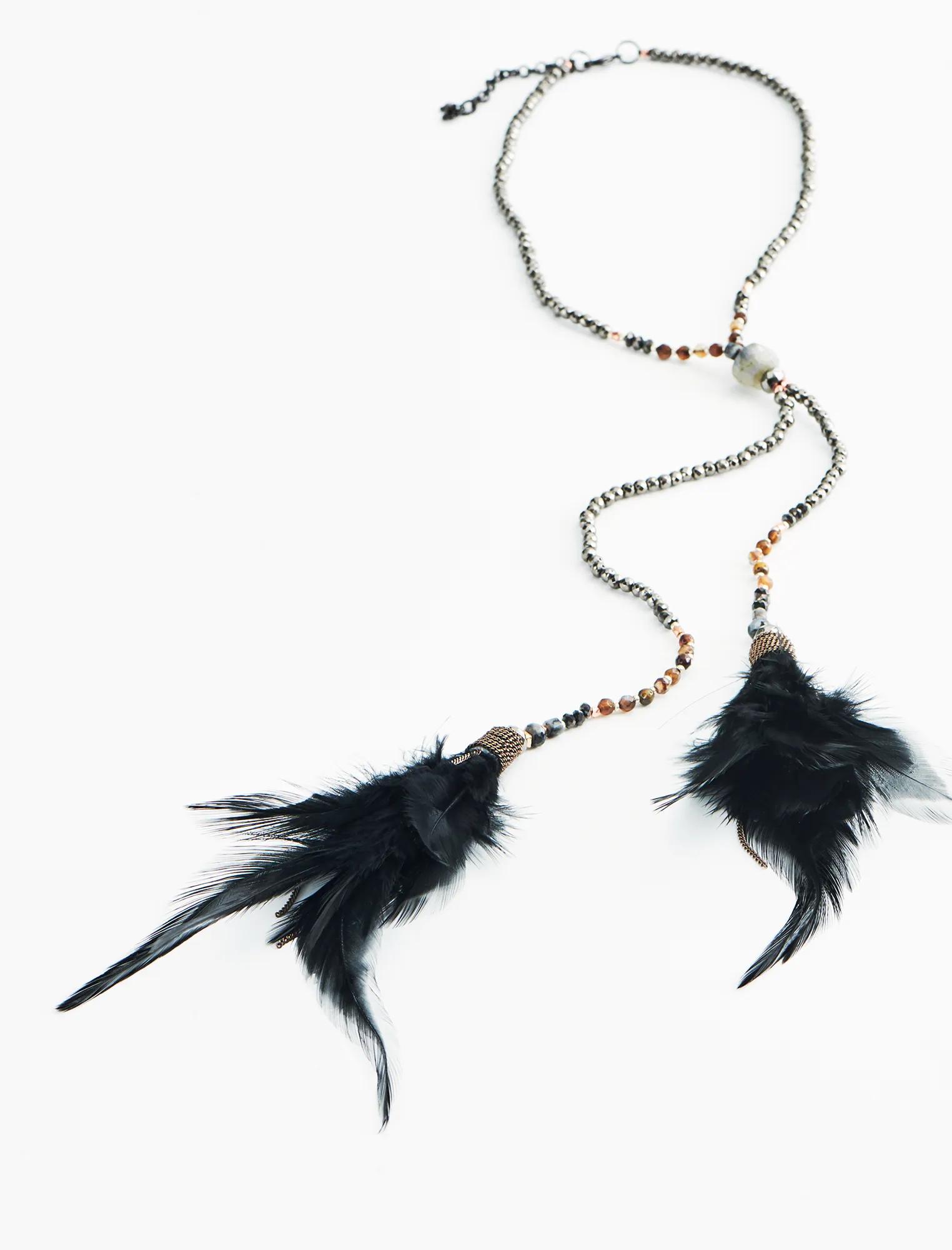 FEATHER TASSEL NECKLACE, image 4