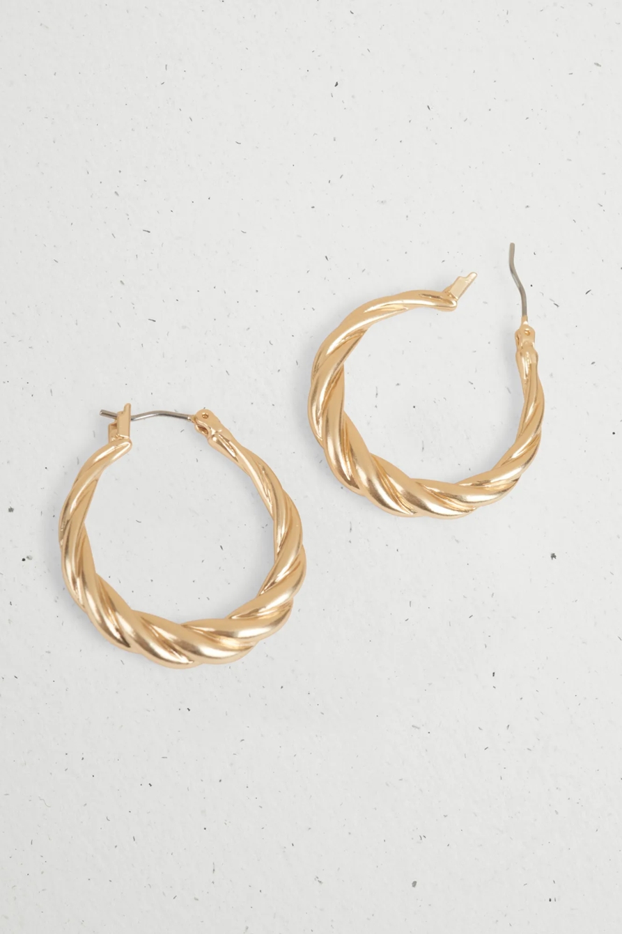 TWISTED HOOP EARRING, image 4