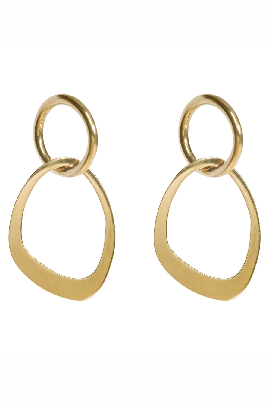 SOKO OPEN SABI LINK HOOP EARRINGS, image 1