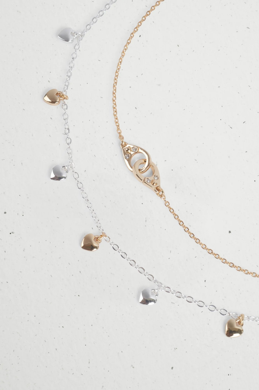 HANDCUFF AND HEART ANKLET SET, image 3