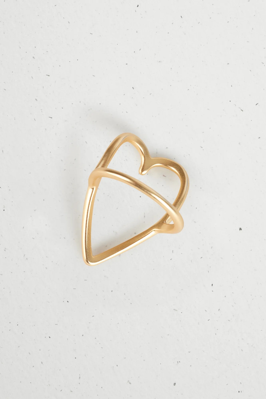 LUCKY OPEN HEART RING, image 2