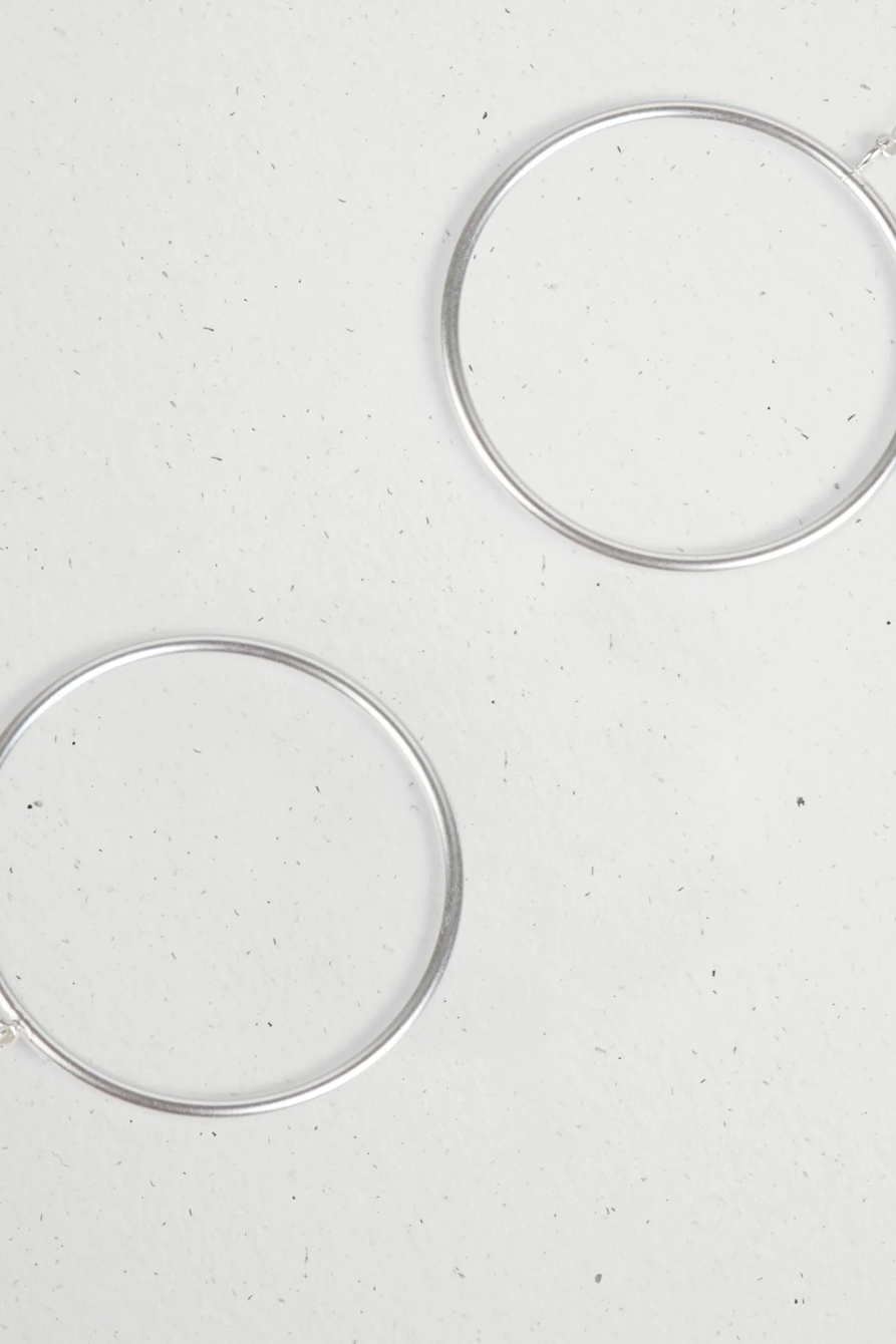 CIRCLE HOOP THREADER EARRING, image 3