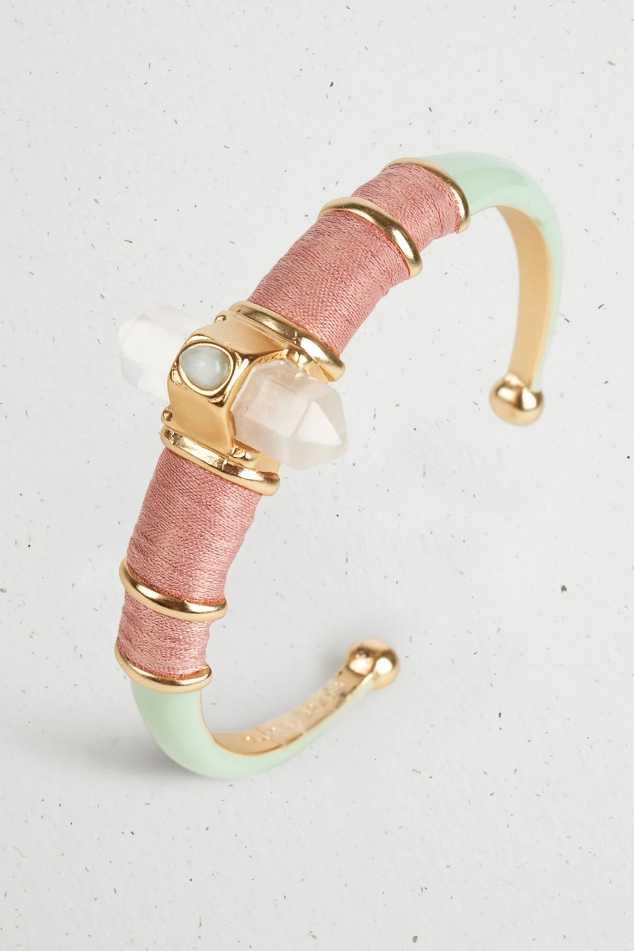 ENAMEL CRYSTAL WRAP CUFF BRACELET, image 3