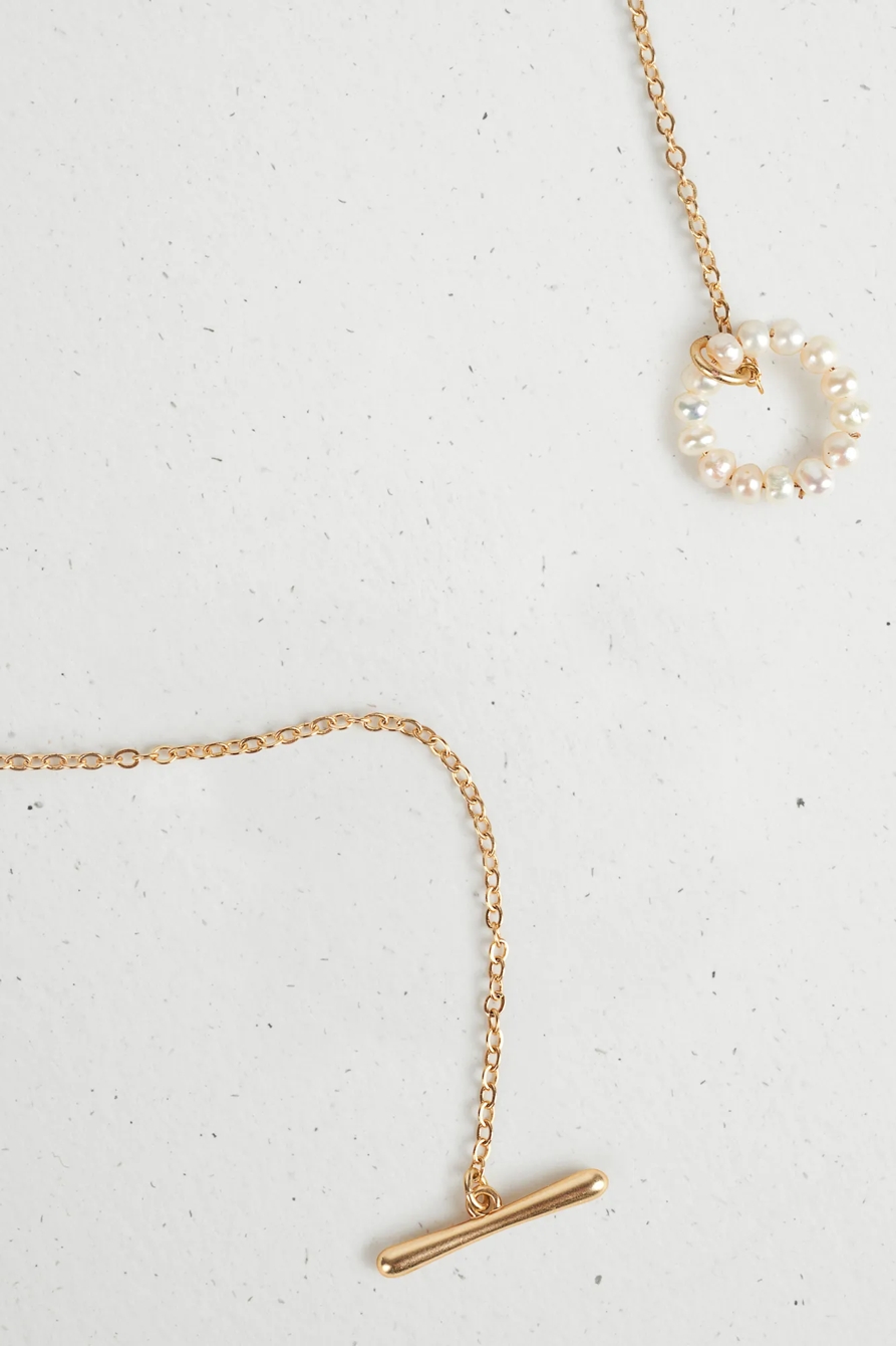 PEARL LOOP Y NECKLACE, image 2