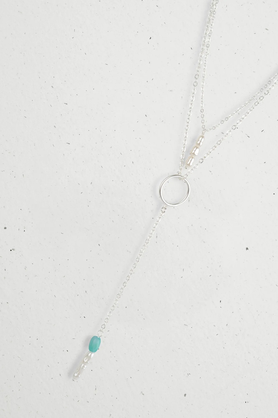 DELICATE LAYERED LARIAT NECKLACE, image 2