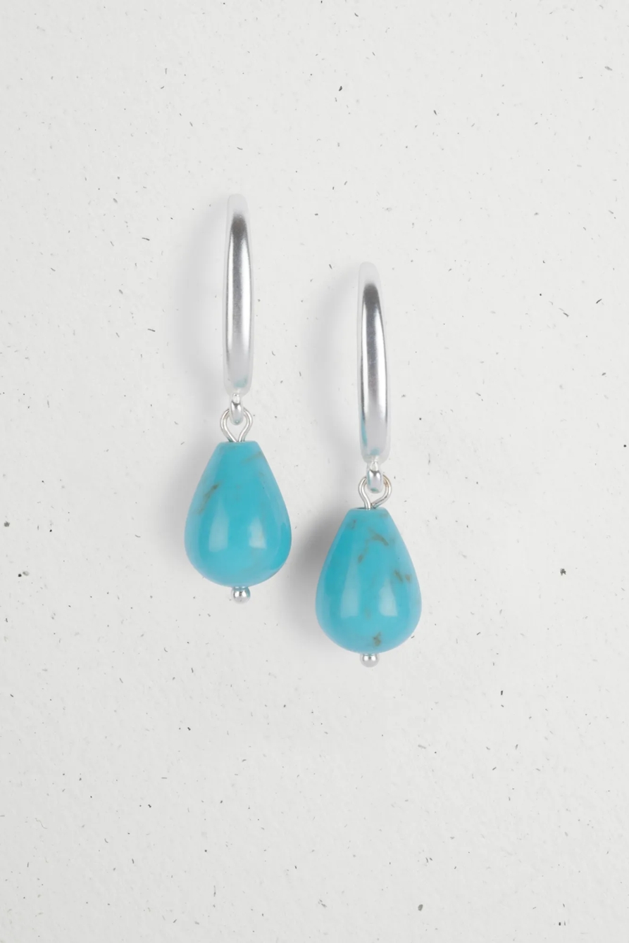 TURQUOISE DROP EARRING, image 1