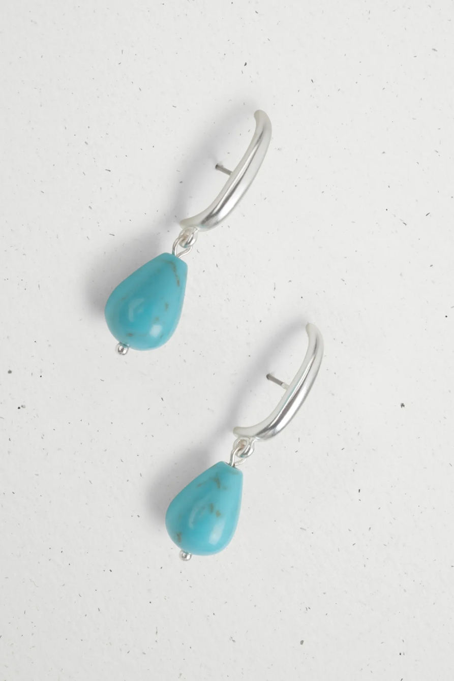 TURQUOISE DROP EARRING, image 2