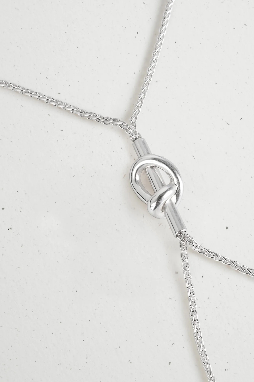 KNOTTED Y NECKLACE, image 2