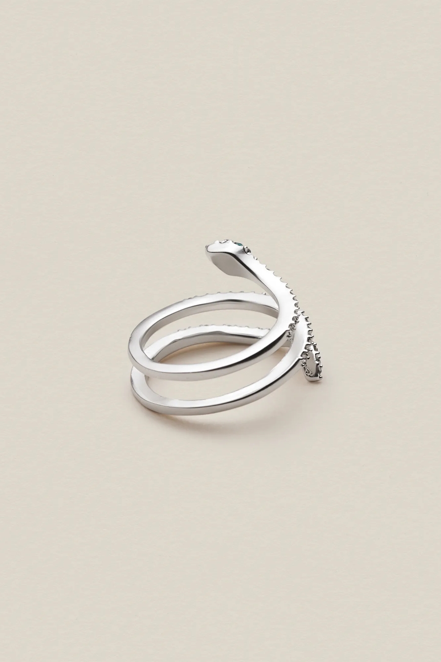 PAVE SNAKE RING, image 2