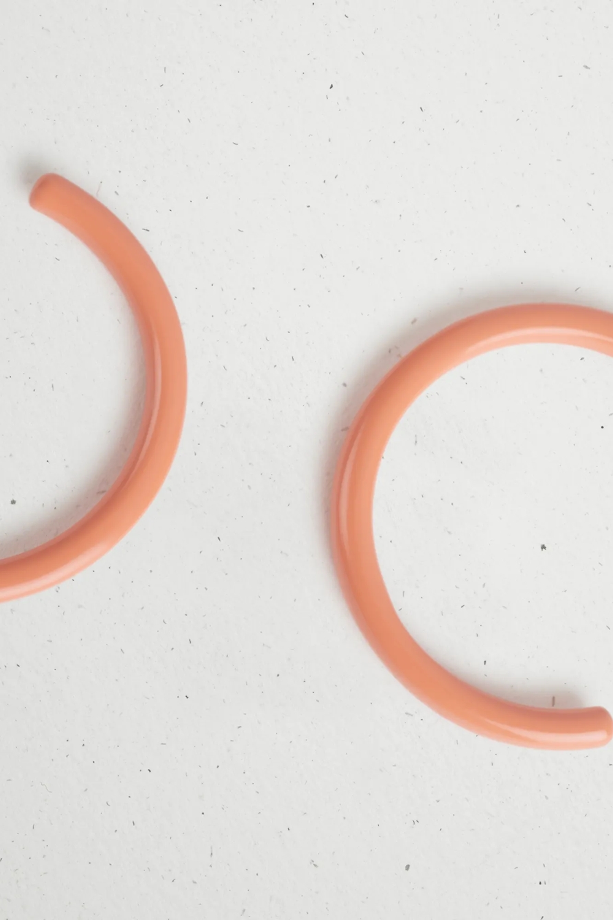 CORAL HOOP EARRING, image 2