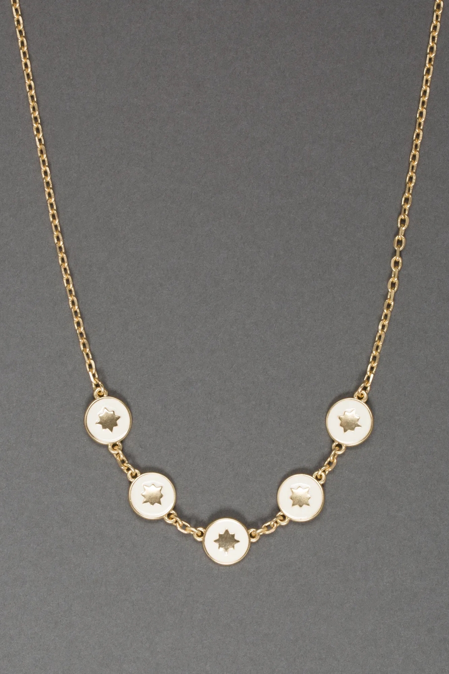 ENAMEL DISC COLLAR NECKLACE, image 2