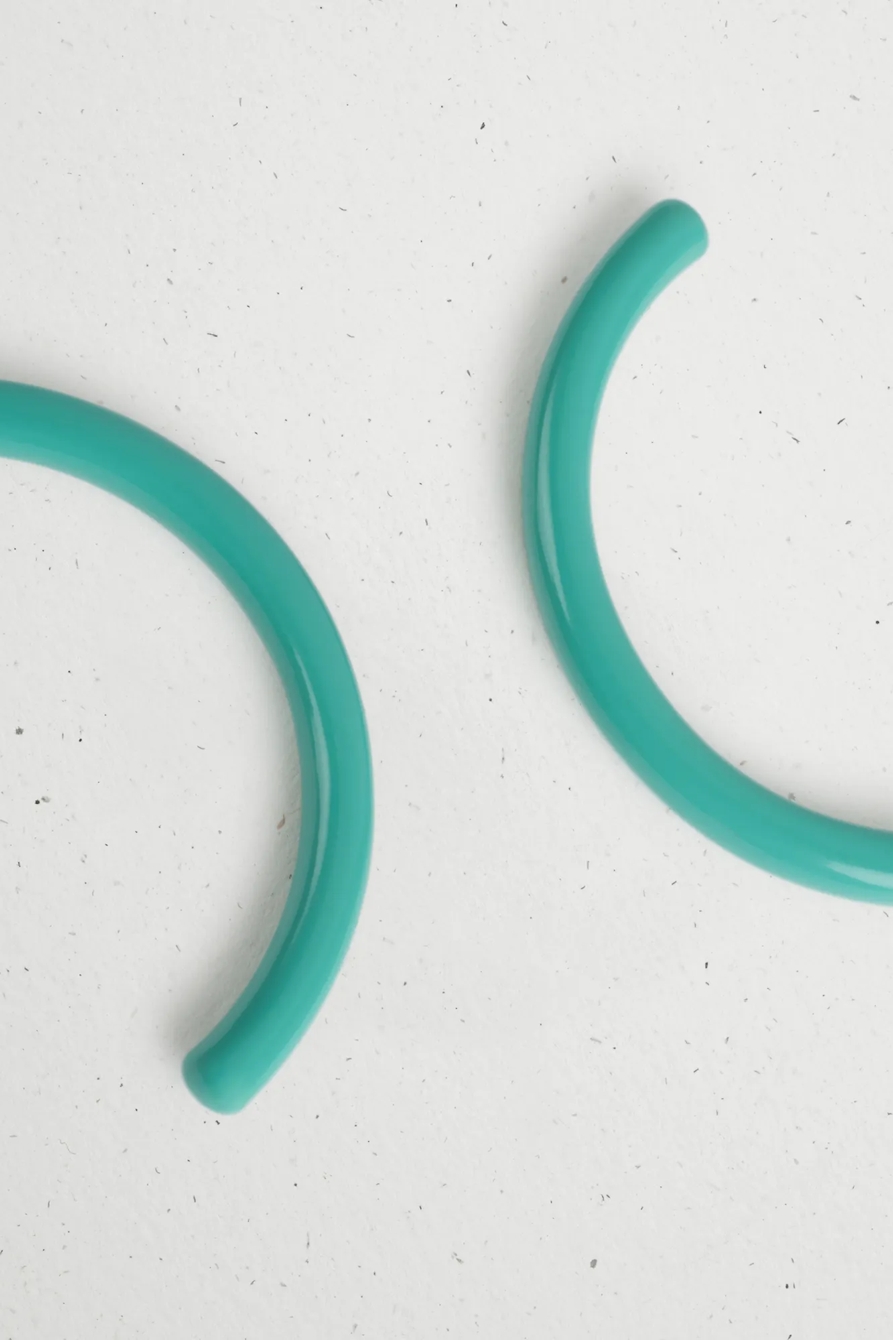TURQUOISE HOOP EARRING, image 2