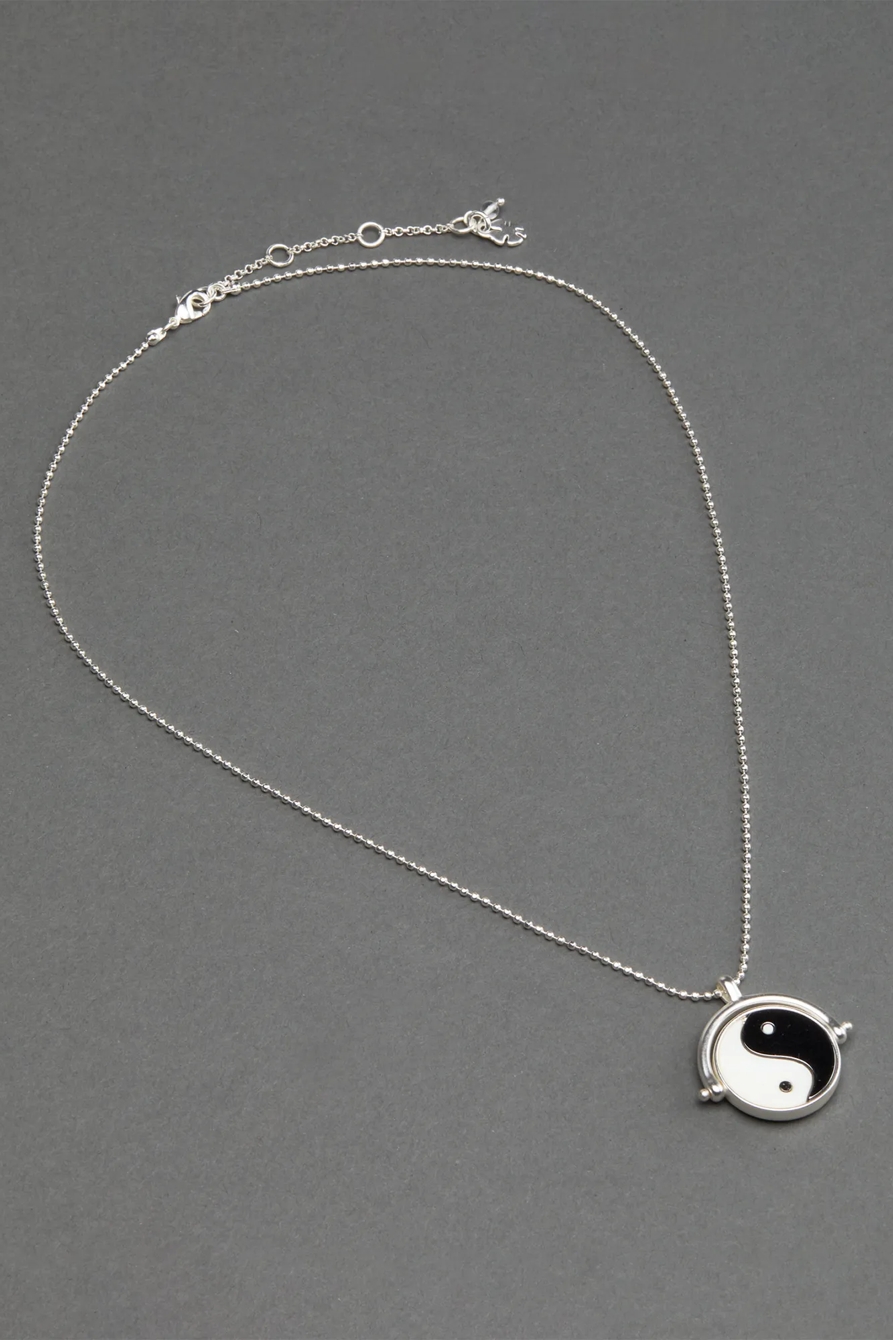 YIN YANG PAVE FLIP PENDANT NECKLACE, image 2